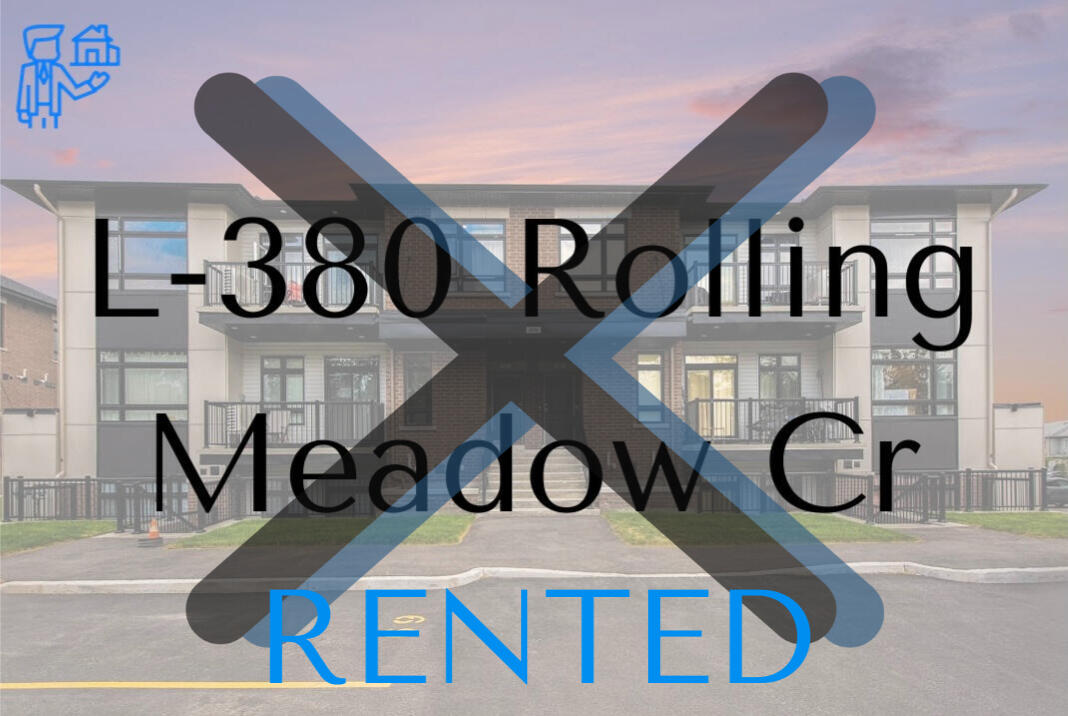 380 L Rolling Meadow Crescent Ottawa For Rent